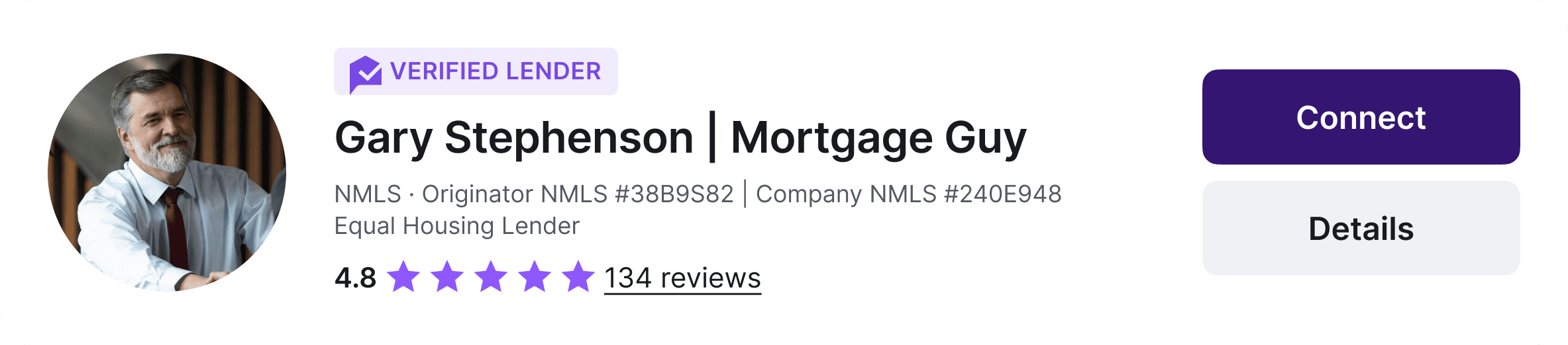 Example verified profile